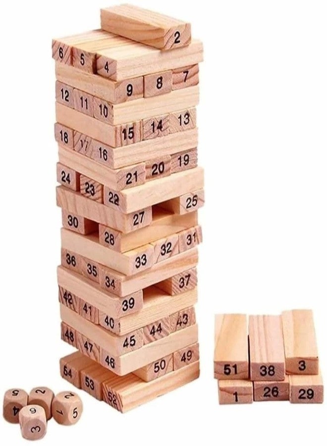 Crazy Buy CrazyBuy Wooden Buildging Blocks for Kids,Learning,Playing and Enjoying with Numbers Tool. - Image 1
